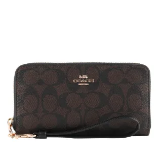 COACH 塗層帆布附可拆提把ㄇ形拉鍊長夾(單寧藍/午夜藍) C4452 SVN2V 歷史價格詳細信息