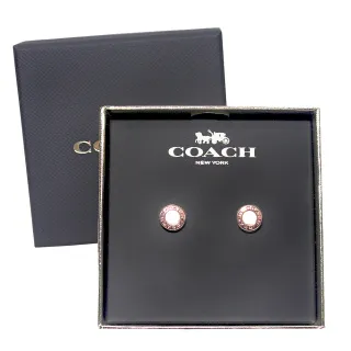 COACH 玫瑰緹花LOGO防刮皮革釦式中夾-白色 歷史價格詳細信息