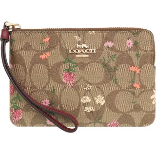 【COACH】紅X卡其PVC滿版LOGO大款斜背包 歷史價格詳細信息