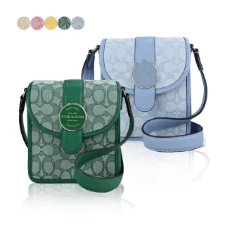 COACH 經典圓牌防刮皮革斜背包 側背包 肩背包(米駝色) F34497 歷史價格詳細信息