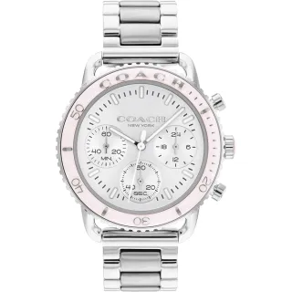 COACH 三眼計時米蘭帶時尚手錶-42mm/黑(14602605) 歷史價格詳細信息