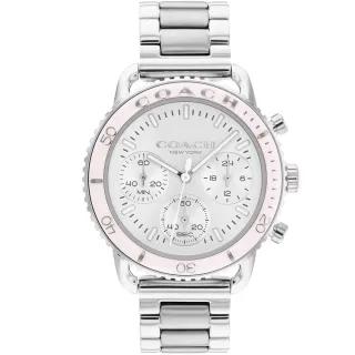 【COACH】官方授權經銷商 陶瓷圈三眼計時手錶-44mm/藍x黑(14602595/速) 歷史價格詳細信息