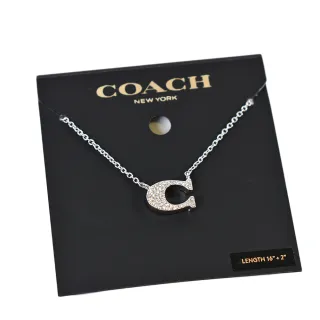 【COACH】銀色C字母X鋯石時尚手環 歷史價格詳細信息