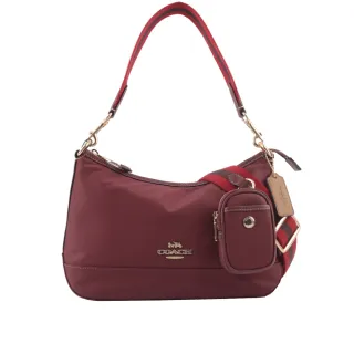 COACH酒紅拼色全皮馬車方牌T釦翻蓋三摺中夾 歷史價格詳細信息