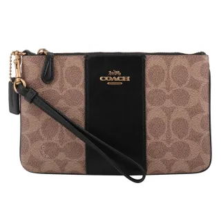 【COACH】金馬車滿版拼接蛇紋飾邊鏈帶肩背X斜背包(咖粉色) 歷史價格詳細信息