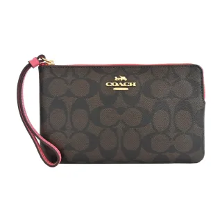 COACH 馬車緹花對開拉鍊短夾(卡其棕) 歷史價格詳細信息
