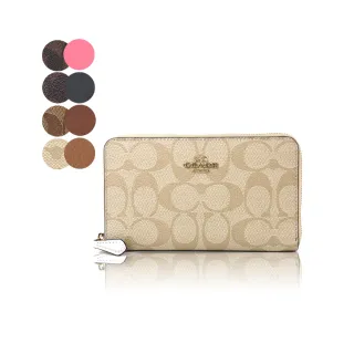 COACH 緹花LOGO防刮皮革名片/證件夾-深莓果紫 歷史價格詳細信息