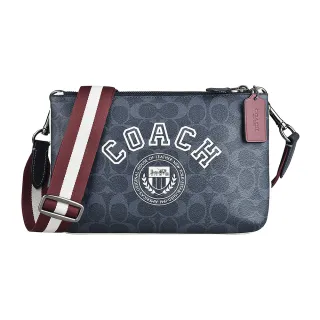 【COACH】雙拉鍊PVC雙層橫式肩背包斜背包(多色可選) 歷史價格詳細信息