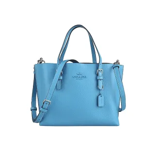 COACH MOLLIE 25素面防刮皮革手提/斜背兩用包(糖粉) 歷史價格詳細信息