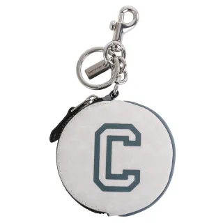 COACH 藍莓緹花LOGO防刮皮革手拿包-白色 歷史價格詳細信息