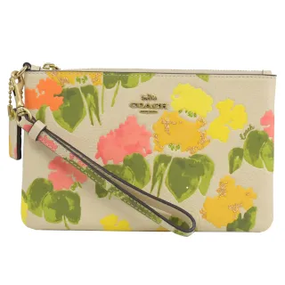 COACH淺褐防刮皮革L型拉鍊萬用手拿包 歷史價格詳細信息