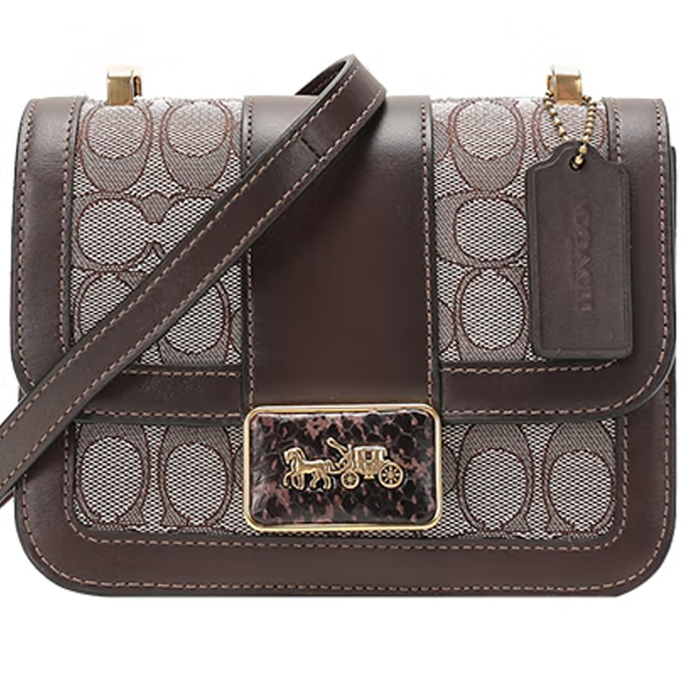 Coach專櫃半價 銀紫色 皮革 大圓標 全新原價一萬三JULIA系列大 托特包 歷史價格詳細信息