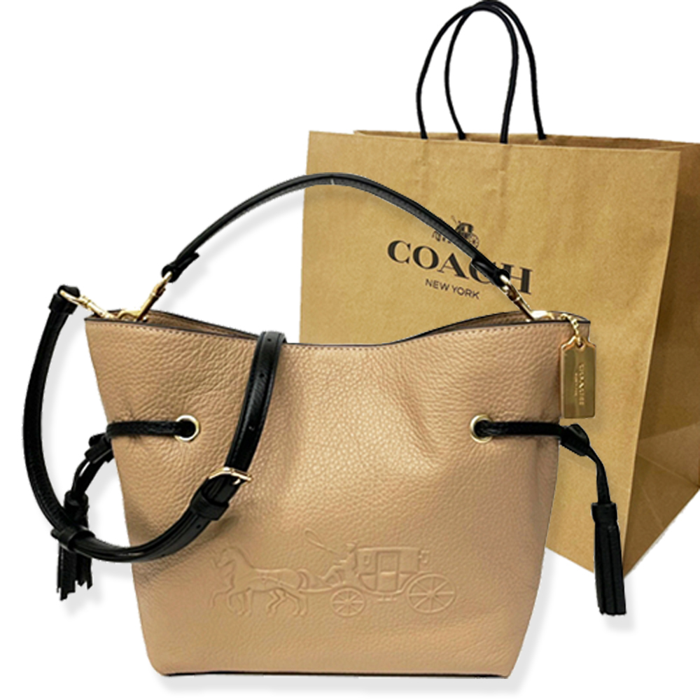 COACH 馬車大馬PVC印寬托特包(棕白) 歷史價格詳細信息