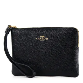 【COACH】素面防刮皮革手拿包-午夜藍 歷史價格詳細信息