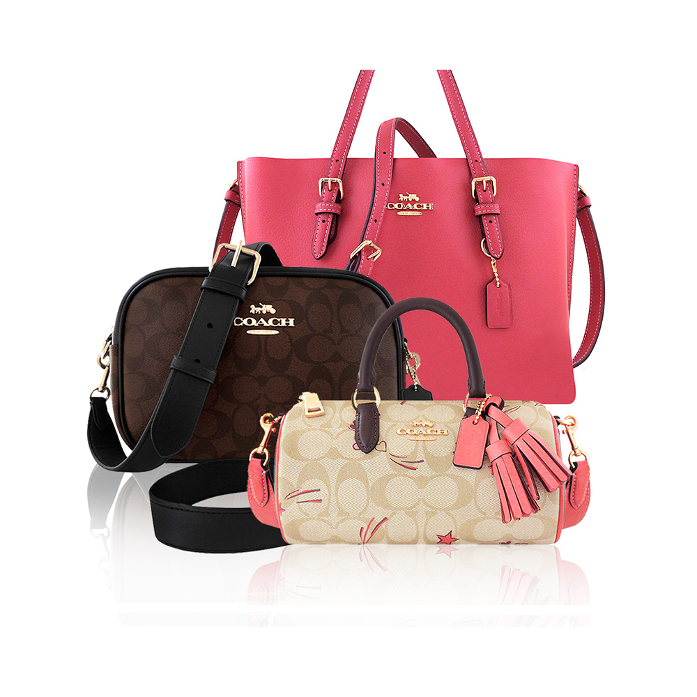 COACH & Michael Kors & Kate Spade 經典立體LOGO 緹花/素色皮革釦式皮夾中夾 (多款多色可選) 歷史價格詳細信息