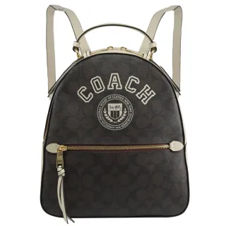 【COACH】經典C LOGO拼接手拿包斜背包馬鞍包(深咖) 歷史價格詳細信息