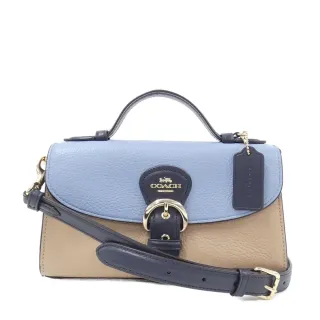 【COACH】馬蹄扣環經典滿版C LOGO PVC防水皮革穿式雙面用皮帶25mm-(卡其/棕咖) 歷史價格詳細信息