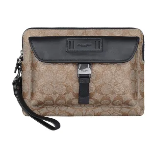 【COACH】PVC Logo印花手掛拉鍊長夾(卡其草莓) 歷史價格詳細信息