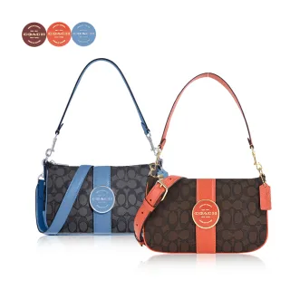 COACH LONNIE 莓果粉色緹花織布直立式翻蓋斜背包(小) 歷史價格詳細信息