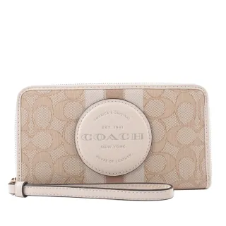 COACH Dempsey 緹花拼皮革條紋斜背包(黑灰色/黑色) CA195 SVRT6 歷史價格詳細信息