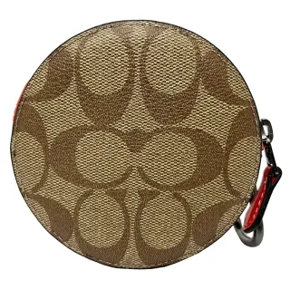 【COACH】圓型LOGO水鑽針式耳環-金色 歷史價格詳細信息