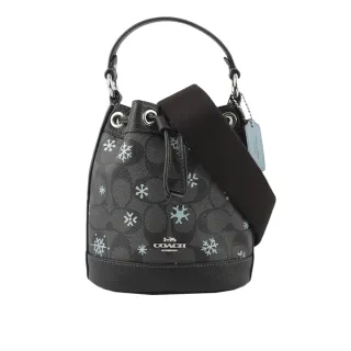 【COACH】DEMPSEY抽繩款緹花後背包（午夜藍） 歷史價格詳細信息