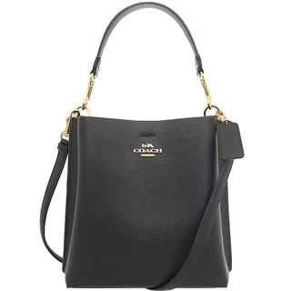 COACH MILLIE 轉釦牛皮拼接PVC肩/斜背兩用包(卡其木紅) 歷史價格詳細信息