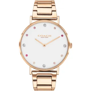 【COACH】官方授權經銷商 晶鑽時尚氣質腕錶-36mm(14503851/速) 歷史價格詳細信息