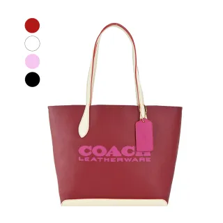 COACH KIA 專櫃款大字母荔枝皮革托特包(粉紅) 歷史價格詳細信息