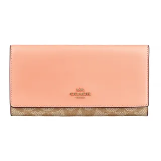 COACH 馬車 LOGO 拼接黑灰滿版 黑色金字 短夾 歷史價格詳細信息