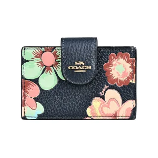 【COACH】COACH 彩色馬車大LOGO經典牛皮斜背相機包(黑x彩色) 歷史價格詳細信息