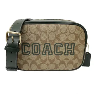 【COACH】C LOGO斜背中性男款兩用胸前腰包(皮牌-焦糖/黑) 歷史價格詳細信息