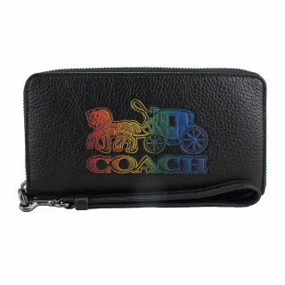 【COACH】馬車荔枝紋皮革流蘇水桶手提/斜背兩用包-黑色(買就送璀璨水晶觸控筆) 歷史價格詳細信息