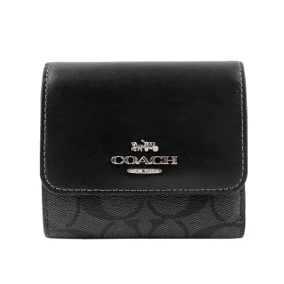 【COACH】塗層帆布拼皮革雙層大款手拿包(焦糖色) 歷史價格詳細信息