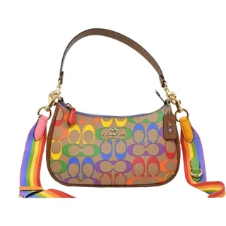 【COACH】滿版星星C印花手提式手機袋手拿包零錢長夾(駝/深咖) 歷史價格詳細信息