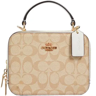 二手 COACH 卡其色 手提包 底部使用痕跡 現貨【C210921】 歷史價格詳細信息