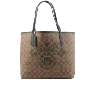 COACH City Tote 緹花logo PVC印托特包(小/暗紅) 歷史價格詳細信息
