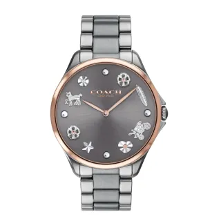 【COACH】Delancey系列 銀框晶鑽 白面 經典C字印花手環腕錶(14502353) 歷史價格詳細信息