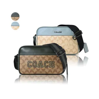 COACH 緹花LOGO防刮拉鍊肩背/斜背二用包-緋紅 歷史價格詳細信息