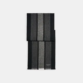 圍巾 COACH蔻馳經典款披肩 97%羊毛+3%羊絨 手感超級軟糯和舒服 圖片實拍 黑色 盒子包裝 歷史價格詳細信息