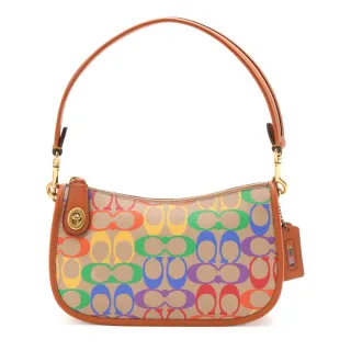 【COACH】滿版星星C印花手提式手機袋手拿包零錢長夾(駝/深咖) 歷史價格詳細信息