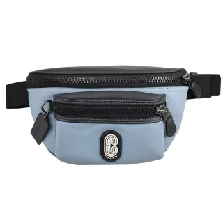 【COACH】經典字母 LOGO素面羊毛流蘇圍巾(黑/灰) 歷史價格詳細信息