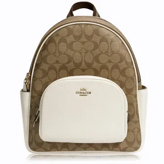 【COACH】COURT金屬LOGO皮革雙層拉鍊後背包(多款可選) 歷史價格詳細信息