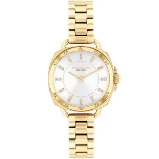【COACH】官方授權經銷商 Greyson 經典C字LOGO皮帶女錶-36mm/黑(14504112) 歷史價格詳細信息