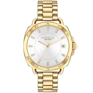 【COACH】官方授權經銷商 Greyson 經典C字LOGO皮帶女錶-36mm/黑(14504112) 歷史價格詳細信息