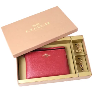 COACH 紅色防刮皮革手拿包 廠商直送 現貨 歷史價格詳細信息