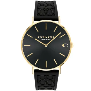 【COACH】官方授權經銷商 Greyson 經典C字LOGO皮帶女錶-36mm/黑(14504112) 歷史價格詳細信息