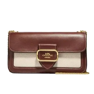 【COACH】COACH Morgan 新款香布雷緹花LOGO金屬釦飾零錢袋皮革短夾 咖色.單寧藍.淺藍.粉色 歷史價格詳細信息