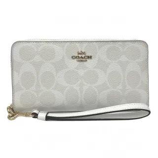 【COACH】C LOGO拉鍊零錢袋2合一短夾(深咖/焦糖) 歷史價格詳細信息