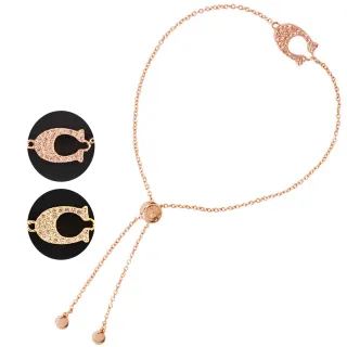 【COACH】經典LOGO滑面牛皮掀蓋小斜背包(粉橘) 歷史價格詳細信息